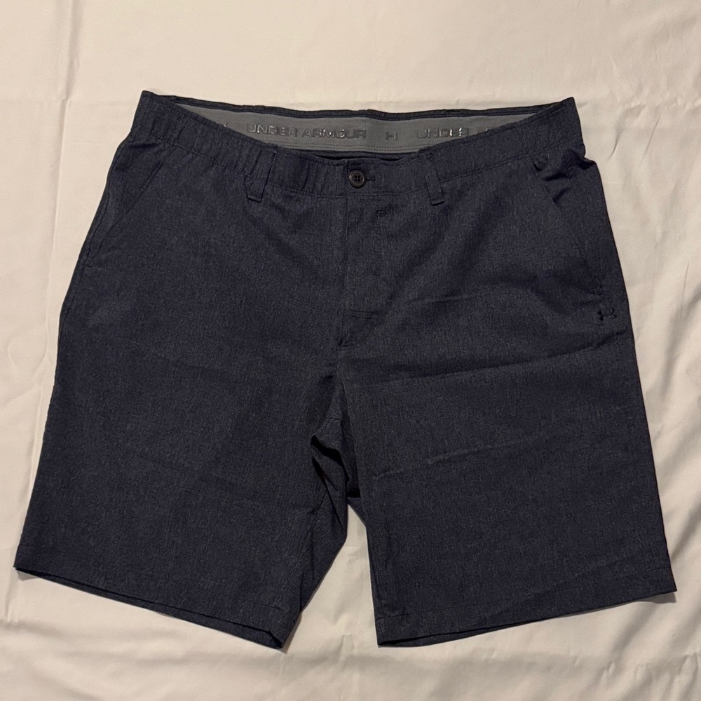 Under Armour HeatGear Flex Waist Men's Gray Golf Shorts 40
